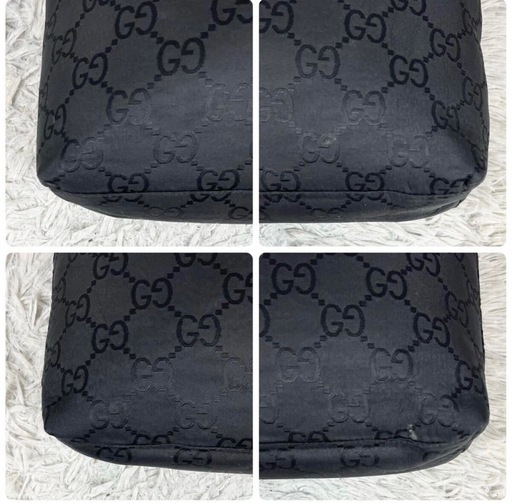 GUCCI グッチ ショルダーバッグ ナイロン レザー GG柄