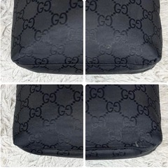 GUCCI グッチ ショルダーバッグ トナイロン レザー GG柄  ロゴ型押し の画像