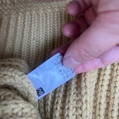 GU チャンキーニット　イエローの画像