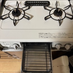 リンナイ HOWARO（ホワロ）56cm 白いガスコンロ 水無し片面焼 ET34NJH4-W (グレーメタリック, 都市ガス（12A・13A）)の画像