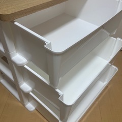 ニトリ 木目調天板チェスト 3段(FD-W3D ライトブラウン)の画像