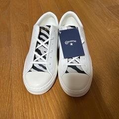未使用！コンバースオールスタークップゼブラ 26.0本革の画像
