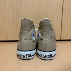 コンバーススニーカー　22センチ　ハイカット　ベージュの画像