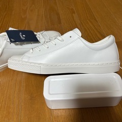 未使用！コンバースオールスタークップトリオスター本革26.0
の画像