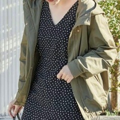 VIS 防花粉＆撥水加工 マウンテンパーカー　カーキの画像