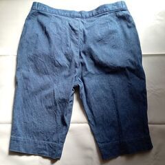 Planshan デニムハーフパンツ ローライズ デニムブルー サイズSの画像