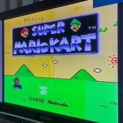 任天堂　スーパーファミコン　スーファミ　本体　カセット５本　コントローラー２本の画像