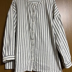 soulberry ソウルベリー　十草模様の手仕事シャツ　Lの画像