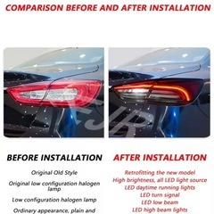 マセラティクアトロポルテS,GTS,SQ4　後期型社外LEDテールランプ の画像
