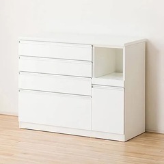 キッチンカウンター キッチン家具台所収納 カウンター W120 ホワイト ニトリ通販の画像