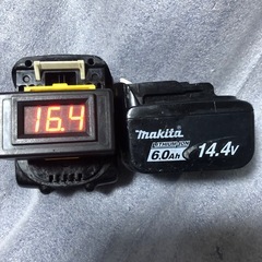 ②マキタ14v純正バッテリーBL1460B中古品　　残量表示有り、２個の画像