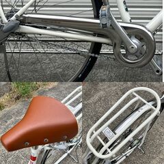 ブリヂストン 27型シティサイクル カジュナ（バニラホワイト）の画像