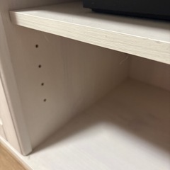 【無料】ニトリTVボード　ホワイト木目柄の画像