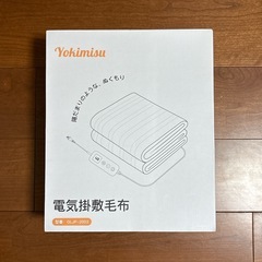 電気毛布❣️掛け敷き兼用 120W速暖 節電 188×130㎝ 10段階温度調整の画像