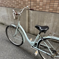 ２６インチ　自転車　水色　パステルブルーの画像
