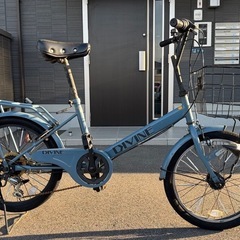 カゴ付き 20インチ ミニベロバイク🚲美品✨DIVINE  の画像