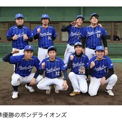 草野球メンバー募集　捕手や打てる人でまともに連絡できる方探してます