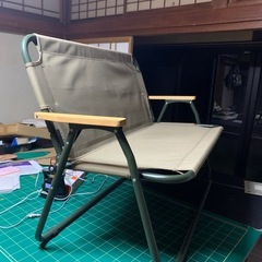 2人がけキャンプチェア　良状態の画像
