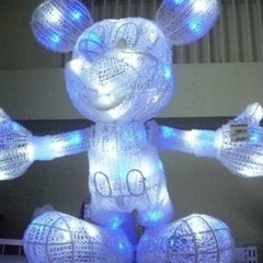 新品未使用❣️ミッキーマウスLEDクリスタルイルミネーションライトの画像