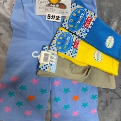 110〜120男の子下着セット靴下五分丈タイツの画像