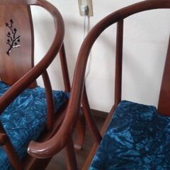 中華風椅子　2脚の画像