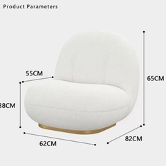 ソファ 姬系　ソファー　おしゃれソファー 1人掛けソファ ホワイトの画像