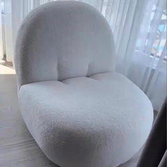 ソファ 姬系　ソファー　おしゃれソファー 1人掛けソファ ホワイトの画像