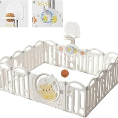 【決定】ベビーサークル16枚 折りたたみ 13日までにお願いします！の画像