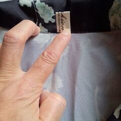 Fashion 黒×ミントグリーン 花柄 アロハ 半袖 サイズ不明の画像