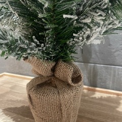 美品★ ホワイト クリスマスツリー  オーナメント付きの画像