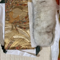 成人式着物　セット　帯とファー付　の画像