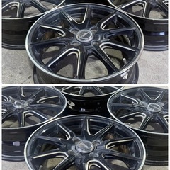 HOT STUFF CORPORATION CROSS SPEED PREMIUM RS10 クロススピード プレミアムアールエス10（BM）15インチ×5.5J／IN SET+43／4H／P.C.D100の画像