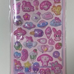 シール　８枚セット　訳あり　中空洞　海外製　プリントズレあり
の画像