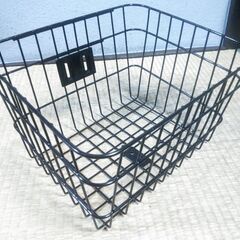 ★自転車の前カゴ＋サドルset★ブラック★②の画像