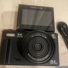 5K録画 デジタルカメラ スマホに送れる デジカメ 7500万画素 Wi-Fiの画像