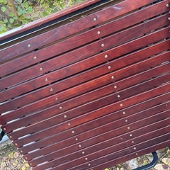 木製折りたたみベッドの画像