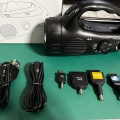 【2点セット】手回し式充電ラジオ（ライト・携帯電話充電機能付）2点の画像