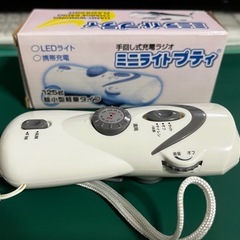 【2点セット】手回し式充電ラジオ（ライト・携帯電話充電機能付）2点の画像