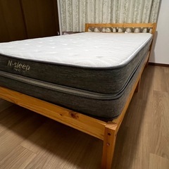 Nスリープ　ハード H1-02CR セミダブルマットレス+フレームの画像