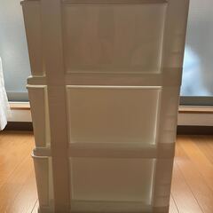 【ニトリ】木目調天板チェスト 3段(FD-W3D ライトブラウン)の画像