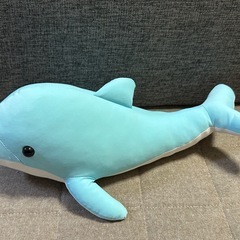 イルカ ぬいぐるみ 水色の画像