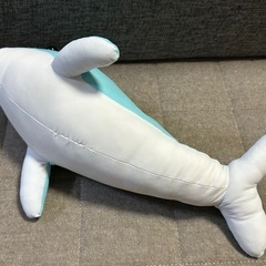 イルカ ぬいぐるみ 水色の画像