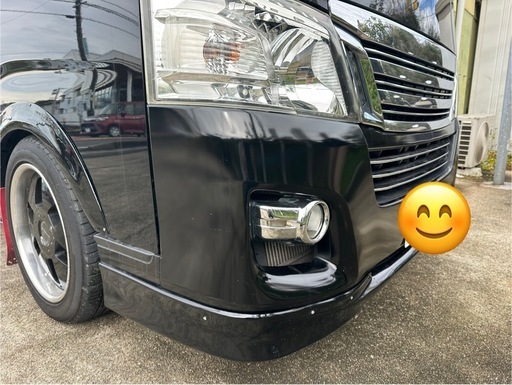 キャラバンNV350フロントバンパースポイラー付き