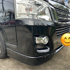 キャラバンNV350フロントバンパースポイラー付きの画像