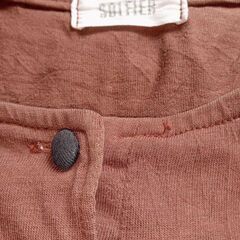 SOLFIER こげ茶 Ｔシャツ 皴加工 半袖 の画像