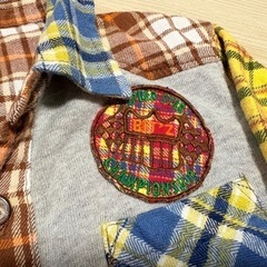 ベビー服　子供服　BIT'z 長袖　チェックシャツ　95の画像