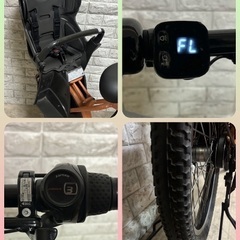 ✨美品✨BRIDGESTONE 電動アシスト自転車bikke ビッケモブdd 3人乗り対応 　内装3段変速✨室内保管✨完成車配送✨u2001の画像