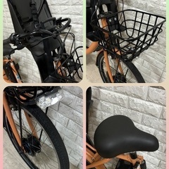 ✨美品✨BRIDGESTONE 電動アシスト自転車bikke ビッケモブdd 3人乗り対応 　内装3段変速✨室内保管✨完成車配送✨u2001の画像