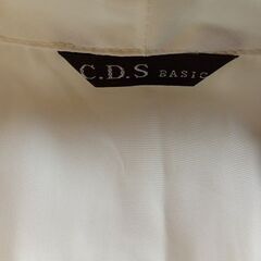 C.D.S BASIC 白 ボウタイブラウス 長袖 フォーマル サイズLの画像