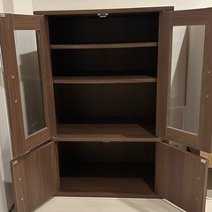 【美品】アイリスオーヤマ　食器棚　組み立て済みの画像